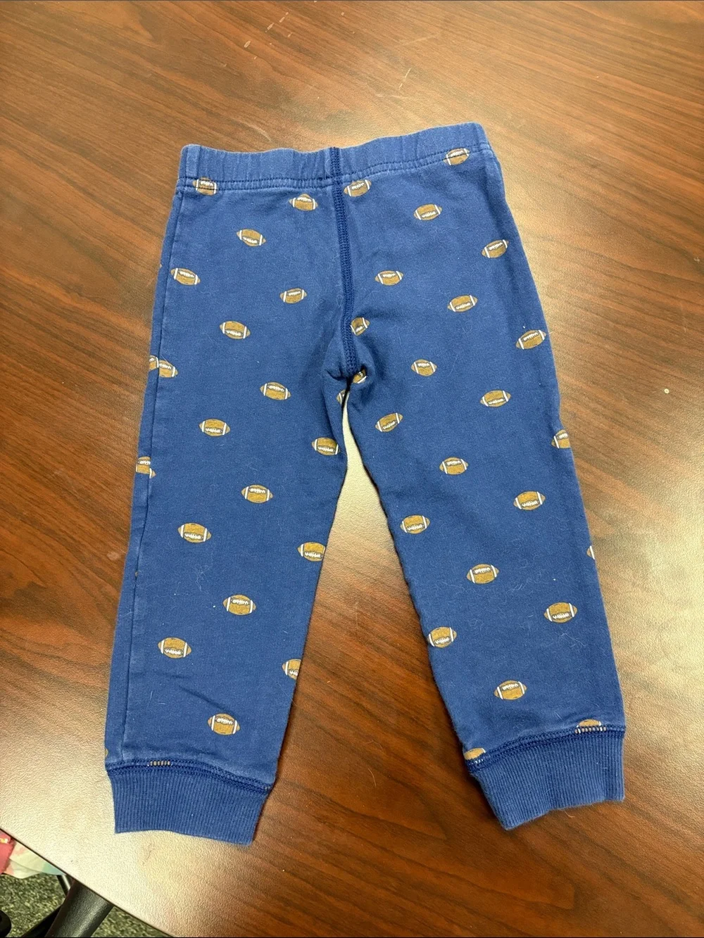 Carter's Navy Blue Football Print Jogger Pants